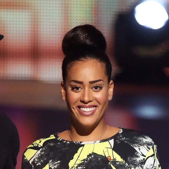 Exclusif - Amel Bent - Enregistrement de l'émission "Alors on chante" au palais des sports à Paris, qui sera diffusée le 28 novembre 2014 en Prime Time sur TF1, à l'occasion des 20 ans du Sidaction et de la sortie de l'album "Kiss & Love" JACOVIDES-MOREAU / BESTIMAGE