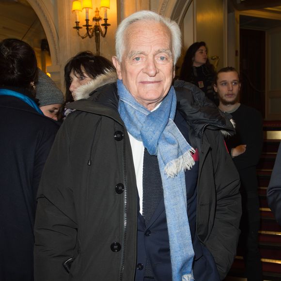 Philippe Labro (vice-président des Césars)  - Générale de la pièce "Quelque part dans cette vie" au théâtre Edouard VII à Paris le 12 février 2018. © Coadic Guirec-Pierre Perusseau/Bestimage