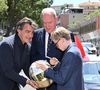 Avec son père et Yannick Alléno, il a participé à une vente caritative en signant un casque doré vendu 85 000 euros au profit de l’Association Antoine Alléno.

Le prince Albert II de Monaco et son fils le prince Jacques de Monaco, marquis des Baux avec Yannick Alléno lors du Formula 1 Louis Vuitton Grand Prix de Monaco 2026 le 7 juin 2026. © Bruno Bebert/Bestimage