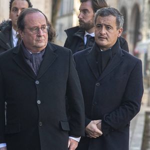 François Hollande, Gérald Darmanin - Obsèques de Gérard Collomb en la cathédrale Saint-Jean à Lyon. Le 29 novembre 2023
© Bony / Pool / Bestimage