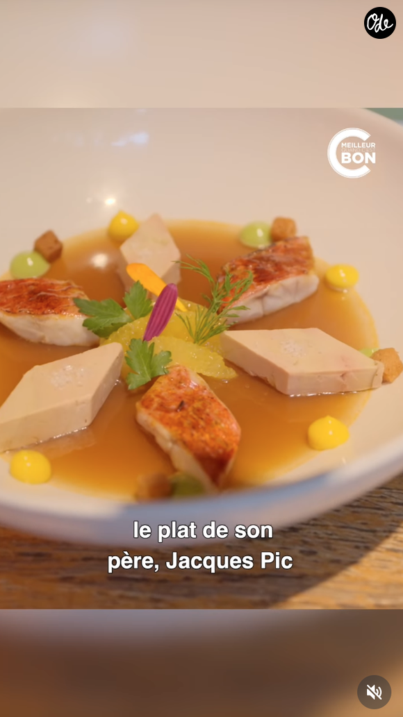 À la carte, plusieurs plats emblématiques revisitent les recettes qui ont fait la réputation de la maison Pic.

Capture Instagram