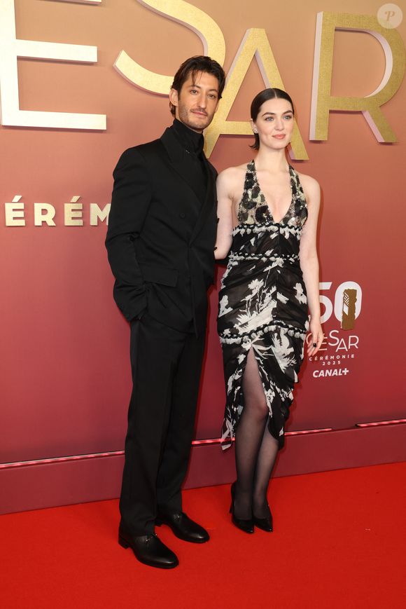 Pierre Niney, Anamaria Vartolomei - Photocall de la 50ème édition de la cérémonie des César à l'Olympia à Paris, France, le 28 février 2025 © Dominique Jacovides - Olivier Borde / Bestimage
