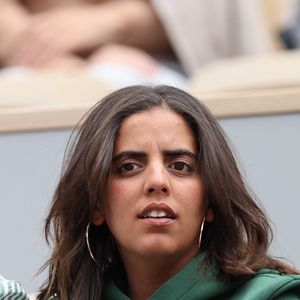 Inès Reg (Inès Reghioua) dans les tribunes des Internationaux de France de tennis de Roland Garros 2024 à Paris, France, le 3 juin 2024. © Jacovides-Moreau/Bestimage