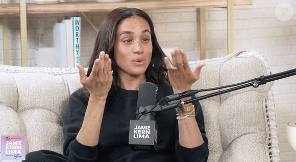 Son contrat avec la plateforme de streaming audio a ensuite été résilié

Meghan Markle dans The Jamie Kern Lima Show en 2025.
Crédit : JLPPA / Bestimage