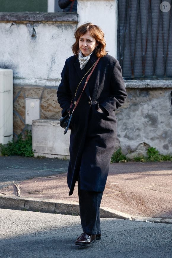 Valérie Bonneton - Arrivées aux obsèques de Bruno Salomone en l'église Sainte-Anne de Polangis de Joinville-le-Pont (Val-de-Marne) le 23 mars 2026. © Cyril Moreau - Dominique Jacovides / Bestimage