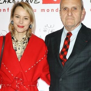 Jean-Charles de Castelbajac et sa femme Pauline de Drouas - Soirée "Les talents du coeur" au profit de l'association Mécénat Chirurgie Cardiaque à la salle Gaveau à Paris le 4 mars 2024. © Coadic Guirec/Bestimage