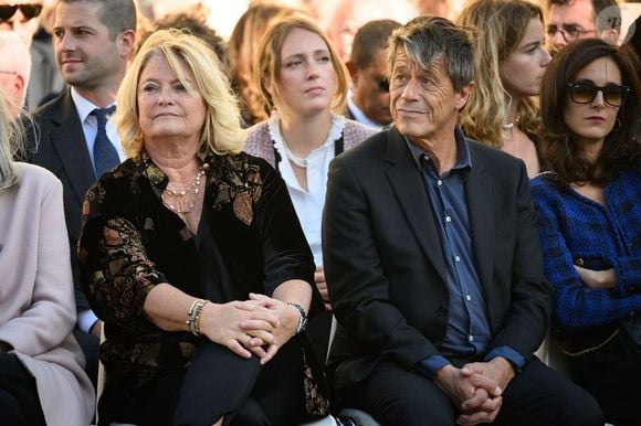 Marina Carrère d'Encausse et Emmanuel Carrère, - Hommage national à Hélène Carrère d'Encausse aux Invalides à Paris le 3 octobre 2023.

© Eric Tschaen / Pool / Bestimage