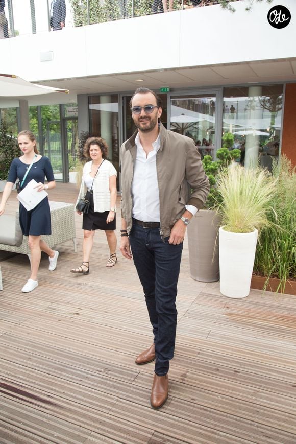 Cyril Lignac au Village lors du tournoi de tennis de Roland-Garros, le 10 juin 2018 à Paris, en France. Photo de Nasser Berzane/ABACAPRESS.COM