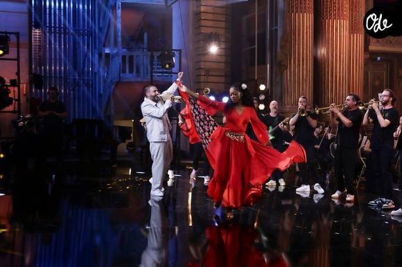 Exclusif - Ibrahim Maalouf lors de l'enregistrement de l'émission "Le Grand Echiquier - Méditerrannée" présentée par A.Manoukian et C.Chazal et diffusée le 2 juillet 2026 sur France 2, à Versailles, France, le 1er juillet 2025. © Jack Tribeca/Bestimage