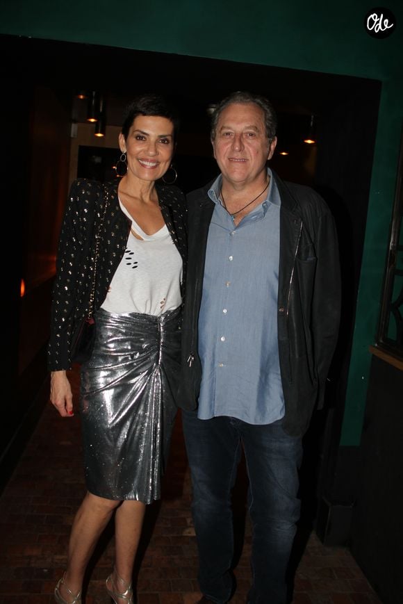 Exclusif - Cristina Cordula et son mari Frédéric Cassin - L.Baffie fête ses 60 ans avec ses amis au Manko à Paris, France, le 19 avril 2018. © Philippe Baldini/Bestimage