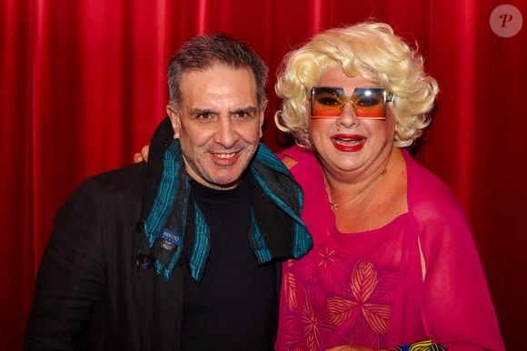 Exclusif - Luigi Gigliotti (neveu de Dalida) et Louis Naitana (Thierry Wilson / Zize Dupanier) - Générale de la comédie "Irrezizetible" au théâtre Comédie Bastille à Paris le 21 septembre 2025. 
Photo par Sébastien Fremont/Bestimage