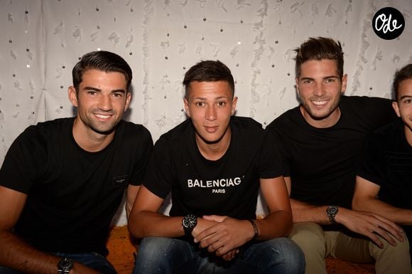 Exclusif - Enzo Zidane (fils de Zinédine Zidane), Driss Zidane (neveu de Zinédine Zidane) et Luca Zidane (fils de Zinédine Zidane) - Les célébrités lors du festival "Marrakech du Rire 2018"  à Marrakech, Maroc, le 24 juin 2018. © Rachid Bellak/Bestimage