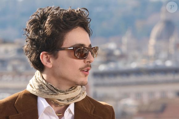 Timothée Chalamet au photocall du film "Un parfait inconnu" à l'Hôtel De La Ville à Rome, Italie, le 17 janvier 2025. © Backgrid UK/Bestimage
