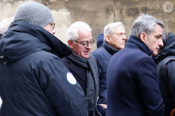 Henri Balladur aux obsèques de Marie-Josèphe Balladur, la femme d'E.Balladur, en l'église Notre Dame de l'Annonciation à Paris, France, le 7 janvier 2026. © Jack Tribeca/Bestimage