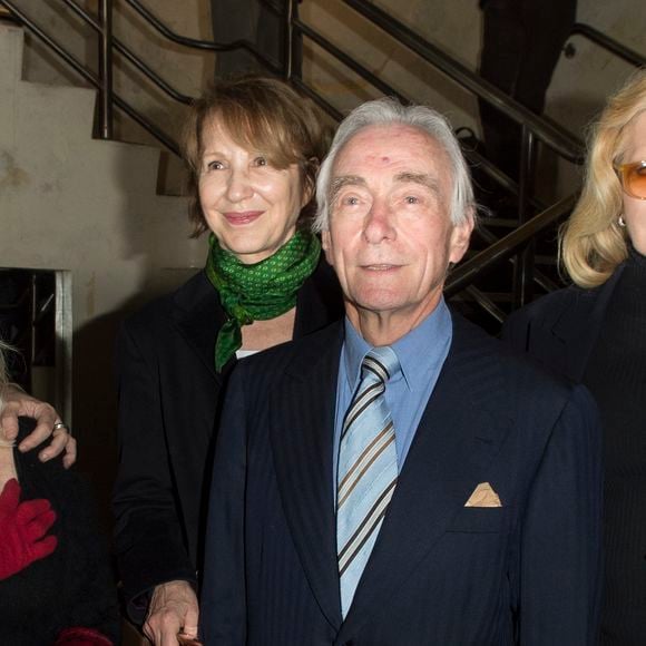 Mylène Demongeot, Nathalie Baye, Jacques Jenvrin (dernier compagnon de Danielle Darrieux), Sylvie Vartan - Soirée en l'honneur de Danielle Darrieux lors de la projection du film "Occupe-toi d'Amélie" de Claude Autant-Lara au Max Linder Panorama à Paris le 9 avril 2018. © Pierre Perusseau/Bestimage