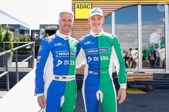 Ralf et David Schumacher (D), frère et neveu de M.Schumacher, lors de la coupe Prototype sur le Circuit automobile de Nürburg (Allemagne), le 16 août 2024. Photo par API / Bestimage