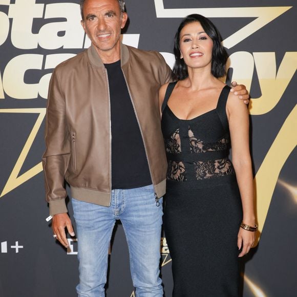 Níkos Aliagas et Karima Charni - Photocall de la soirée de lancement de la 13ème saison de la "Star Academy" au cinéma Le Grand Rex à Paris. La Star Academy 2025 sera diffusé à partir du 18 octobre 2025 sur TF1.
© Guirec Coadic/Bestimage
