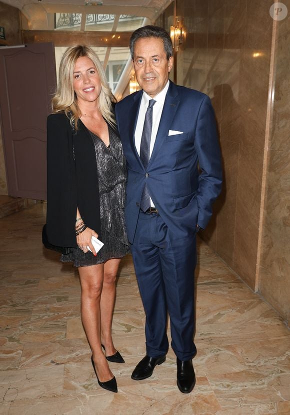 Georges Fenech et sa compagne Séverine Trouban  - Soirée de gala au profit de l'association Children For Peace dans les Salons Hoche et Exposition de la collection Schneider à Paris le 13 mai 2023.
© Coadic Guirec / Bestimage