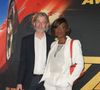 Gilles Verdez et sa compagne Fatou - Avant-première du film "Taxi 5" au cinéma le Grand Rex à Paris, France, le 8 avril 2018. © Coadic Guirec/Bestimage