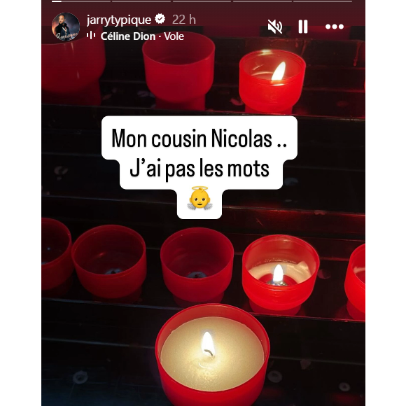 Il a réalisé un hommage simple et touchant : "Mon cousin Nicolas, je n’ai pas les mots".

Jarry évoque la mort de son cousin Nicolas sur Instagram.