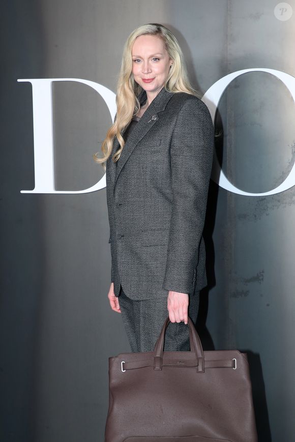 Gwendoline Christie  au photocall du défilé Dior Homme à l'École-Militaire lors de la semaine de la mode masculine automne/hiver 2025-2026 à Paris, France, le 24 janvier 2025. © Bertrand Rindoff/Bestimage