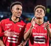 Désiré Doué a un grand frère qui est aussi un excellent joueur de football
Désiré Doué et Guéla Doué - Match de Ligue 1 Uber Eats "Rennes - Marseille (2-0)" au stade Roazhon Park, le 17 mars 2004. Baptiste Autissier / Panoramic / Bestimage