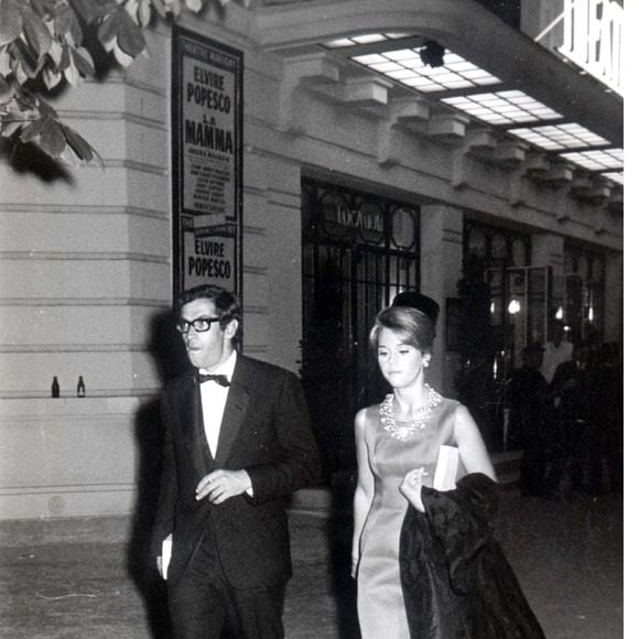 Jane Fonda avec son mari Roger Vadim le soir de l'avant première du film Fahrenheit 451 en 1966. Photo par AGENCE / BESTIMAGE