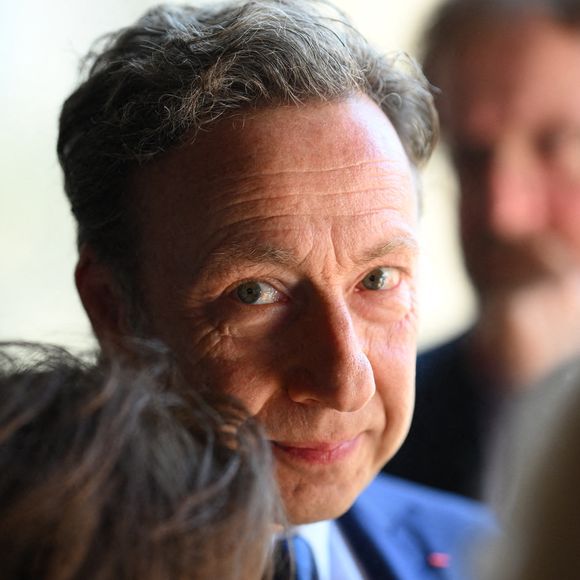 Le journaliste français Stéphane Bern lors d'une visite du manège de l'abbaye de Pontlevoy, à Pontlevoy, France, le 19 septembre 2025, dans le cadre de la 42e édition des Journées européennes du patrimoine. Photo par Eliot Blondet/ABACAPRESS.COM