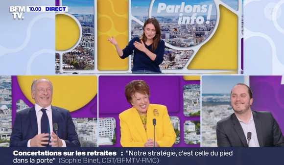 Mais alors qu'elle n'était pas lancée, celle-ci a été vivement pointée du doigt, la faute à son de base, "Parlons-en", qui correspond à un programme sur France 24.

Julie Hammett de retour sur BFMTV après son congé maternité.