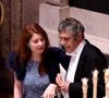 Avant de prendre place pour le banquet à l'occasion duquel une grande table était dressée pour satisfaire les appétits des plus de 150 convives de l'événement
Julien Clerc et sa compagne Hélène Grémillon lors d’un banquet d’état à Guildhall, Londres le 9 juillet 2025. Le couple présidentiel français est en voyage officiel au Royaume Uni pour trois jours.
© Dominique Jacovides / Bestimage