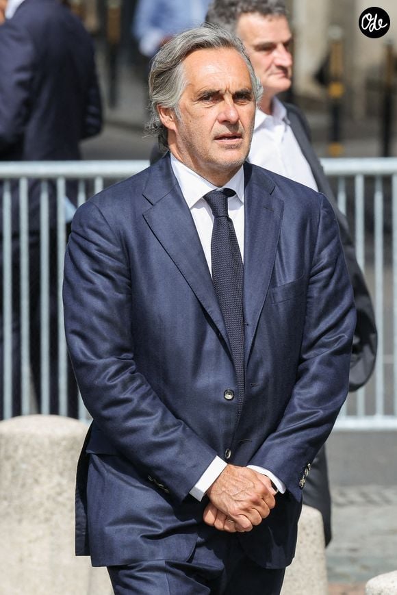 Emmanuel Chain - Arrivées aux obsèques de Mathilde Favier en l'église Saint-Sulpice à Paris le 31 aout 2026. © Dominique Jacovides-Cyril Moreau/Bestimage