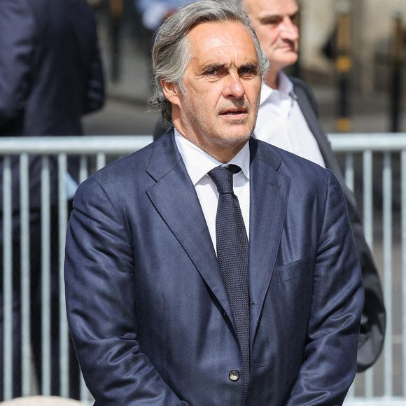 Emmanuel Chain - Arrivées aux obsèques de Mathilde Favier en l'église Saint-Sulpice à Paris le 31 aout 2026. © Dominique Jacovides-Cyril Moreau/Bestimage