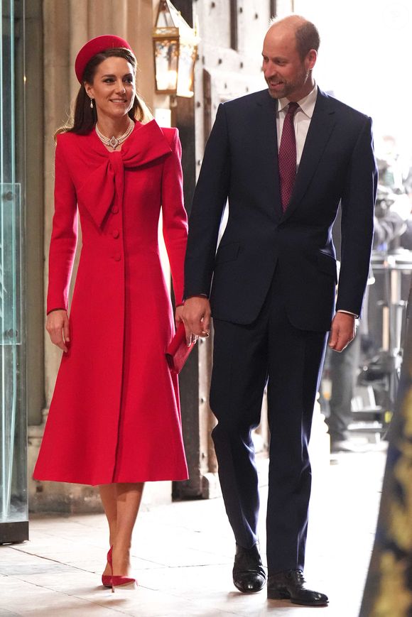 Le prince William, prince de Galles, et Catherine (Kate) Middleton, princesse de Galles - La famille royale d'Angleterre célèbre le 76ème Commonwealth Day à l'abbaye de Westminster à Londres le 10 mars 2025.