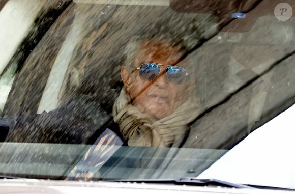 Le baron Guy Ullens de Schooten aux Obsèques de la baronne Myriam Ullens de Schooten, tuée par son beau-fils Nicolas, à l’église d’Ohain, dans l’entité de Lasne, Belgique le 7 avril 2023. © Dominique Jacovides / Bestimage