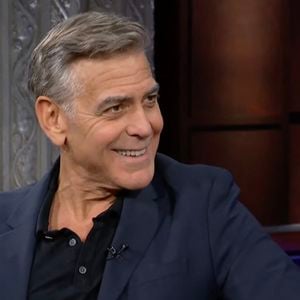 George Clooney a participé à l'émission Late Show With Stephen Colbert aux États-Unis pour parler de son retour au théâtre sur Broadway à New York. (JLPPA / Bestimage).