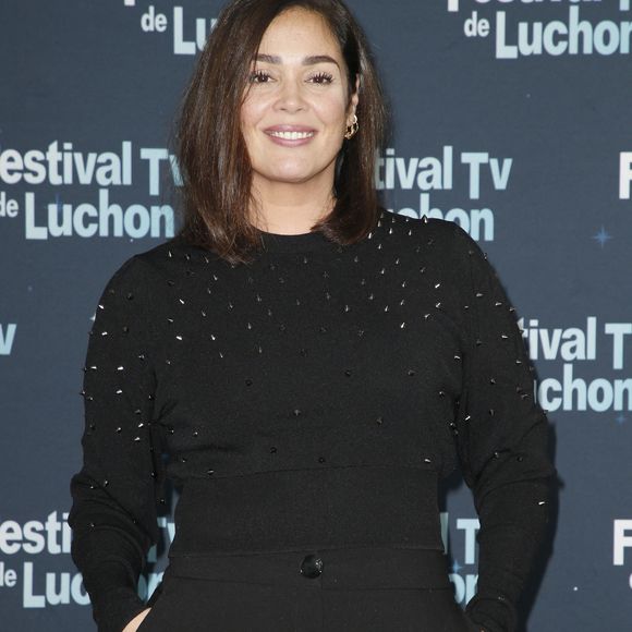 Lola Dewaere pour Astrid et Raphaëlle. - Photocall lors de la 24ème édition du festival Tv de Luchon le 11 février 2022. © Christophe Aubert via Bestimage
