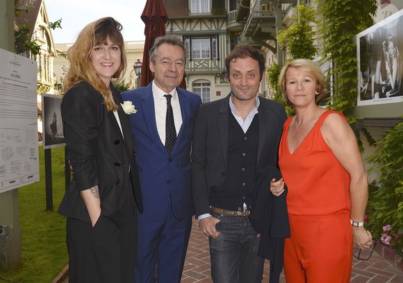 Daphné Bürki, Michel Denisot, Augustin Trapenard et Ariane Massenet - Inauguration de l'hôtel Barrière Le Normandy à Deauville, le 18 juin 2016. © Coadic Guirec/Bestimage ( No Web No Blog pour la Belgique et la Suisse)
