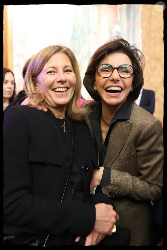 - Rachida Dati, ministre de la Culture, présente ses vœux aux acteurs culturels et à la presse. Sur la photo : Rachida Dati, Claire Chazal. Paris, Palais de la Porte Dorée, le 27 janvier 2025. © Alain Guizard / Bestimage