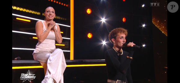 Léa et Victor lors du prime de la "Star Academy" le 17 janvier 2026 sur TF1.