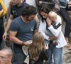 Aujourd'hui âgé de 10 ans, il avait 4 malformations cardiaques à la naissance
Natasha St-Pier, son mari Grégory Quillacq avec leur fils Bixente soutiennent l'association "Petit Coeur de Beurre" lors du week-end de la Cardiopathie Congénitale à la caserne des pompiers de Malar à Paris le 1er octobre 2016. ©Agence / Bestimage