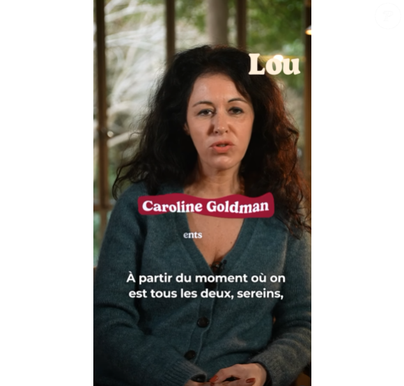 Caroline Goldman, la fille de Jean-Jacques Goldman, en interview pour Lou Media. Capture d'écran/Instagram