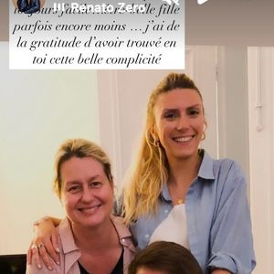 "Être belle-mère n'est pas toujours facile... Être belle-fille parfois encore moins. J'ai de la gratitude d'avoir avec toi cette belle complicité", a fait savoir Luana Belmondo via sa story Instagram. Une belle déclaration en somme !

Luana Belmondo aux côtés de sa belle fille Méliné Ristiguian et de son fils Alessandro Belmondo immortalisés sur Instagram (2025).