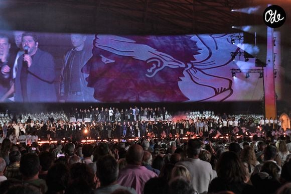 Corsu Mezu Mezu, le concert emmené par Patrick Fiori qui a eu lieu au stade Orange Vélodrome à Marseille, le 22 mai 2026, diffusé le 28 août sur France 3. © Bruno Bebert/Bestimage