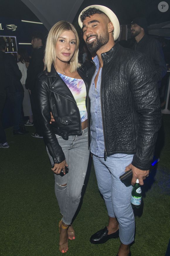 Exclusif - Jonathan Matijas et Sarah Lopez - Soirée du groupe Martell Blue Swift sur la suite Sandra and Co lors du 72ème Festival International du Film de Cannes le 20 mai 2019.
© Pierre Perusseau/Bestimage