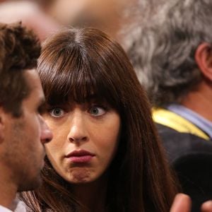 Nolwenn Leroy et Arnaud Clement assistent a l'Open Masters 1000 de Tennis Paris Bercy le 1er novembre 2013. @CYRIL MOREAU / BESTIMAGE