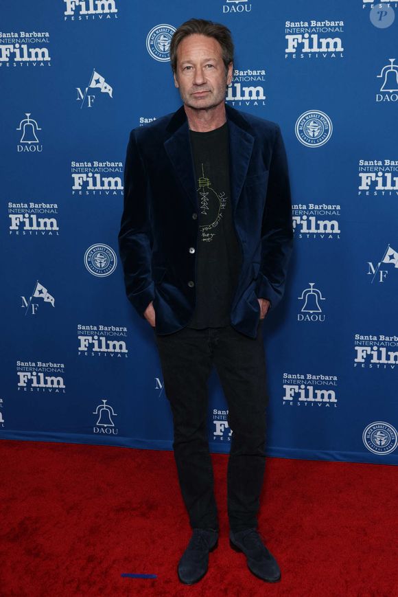 9 février 2024, Santa Barbara, Californie, États-Unis : David Duchovny assiste à la cérémonie du Maltin Modern Master Award lors de la 39e édition annuelle du Santa Barbara International Film Festival le 9 février 2024 à Santa Barbara, Californie. (Crédit image : © Crash/imageSPACE via ZUMA Press Wire)