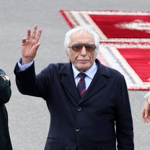 Gérard Darmon - Cérémonie d'accueil officielle du Président de la République, Emmanuel Macron et de Brigitte Macron sur la place Mechouar à Rabat au Maroc le 28 octobre 2024. © Dominique Jacovides/Bestimage