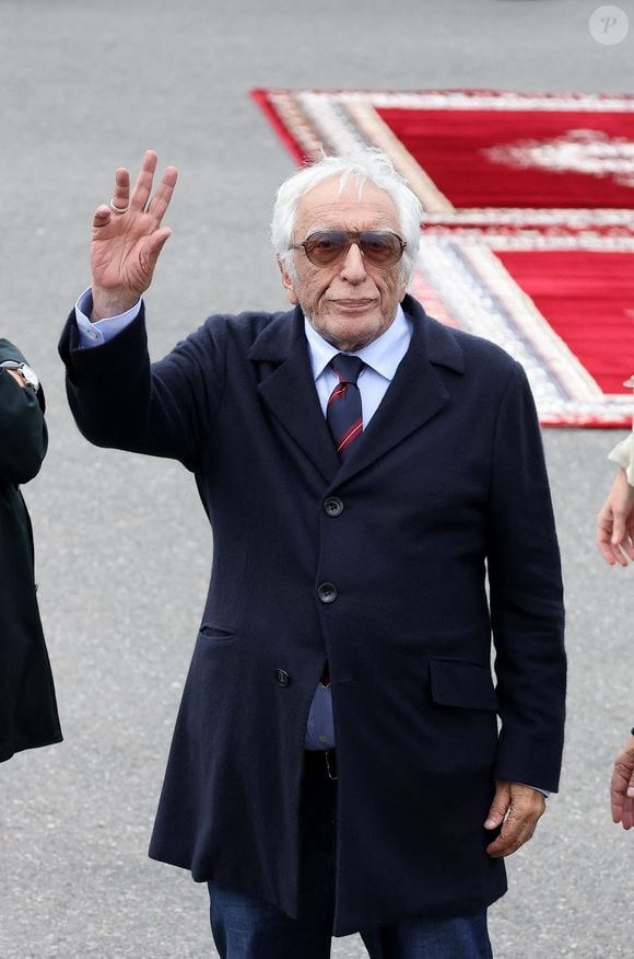 Gérard Darmon - Cérémonie d'accueil officielle du Président de la République, Emmanuel Macron et de Brigitte Macron sur la place Mechouar à Rabat au Maroc le 28 octobre 2024. © Dominique Jacovides/Bestimage