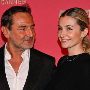 Gilles Lellouche et Alizée Guinochet lors du dîner d'ouverture du 79e Festival de Cannes, à Cannes, France, le 12 mai 2026. Photo : Julien Reynaud/Aps-Medias/Abaca