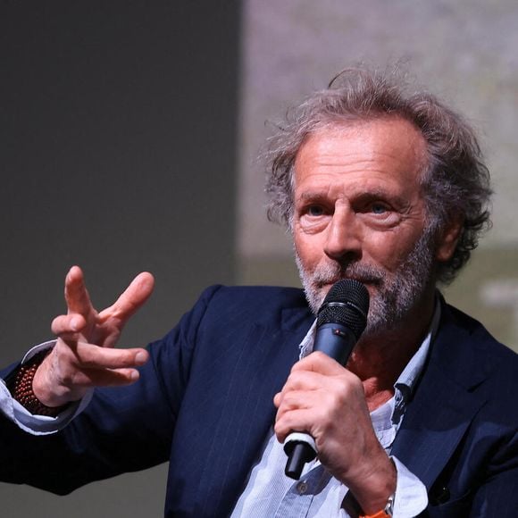 Masterclass de Stéphane Freiss au théatre de l'Artistique lors de la 7ème édition du festival Cinéroman à Nice (29 septembre - 4 octobre 2025), le 1er octobre 2025. 
© Jacovides / Bebert / Bestimage